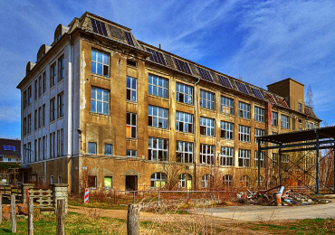 Ehemalige GROMA Schreibmaschinenfabrik Markersdorf 2013 (Abriss 2014)